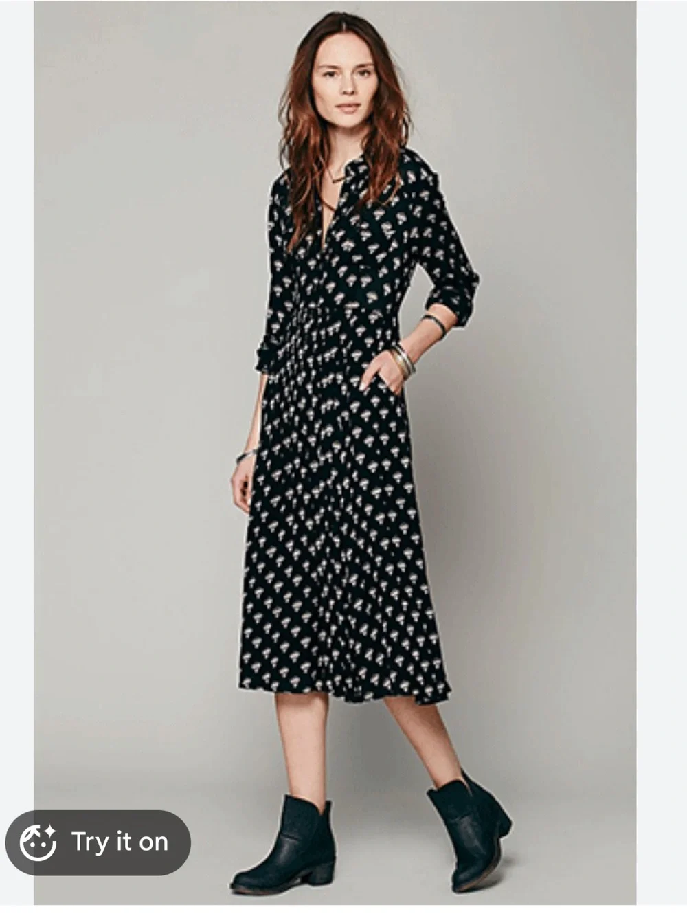 free people black floral midi dress Free People | Dresses | Free People Black Floral Midi Dress